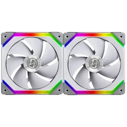 Case Fan 14cm Lian Li UNI Fan SL 140 Double White - aRGB PWM 1500RPM (2pcs) with controller
