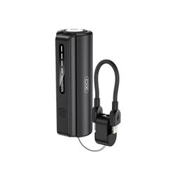 XO Powerbank PR281 Mini Powerbank 5000mAh with Built in Flashlight and Charging Cable