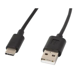 Καλώδιo USB Lanberg 2.0 TYPE-C(M)-AM 1M, BLACK