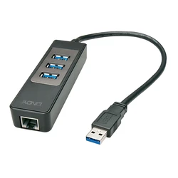 USB Hub Lindy3.1 Hub & Gigabit Ethernet Adapter