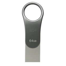 USB Flash 64GB Silicon Power C80 Silver Type-C Ready USB 3.0