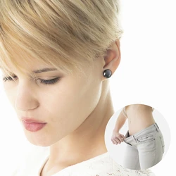 InnovaGoods Slimagnetic Σκουλαρίκια από Ατσάλι Μαύρα V0101199