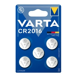 Varta Μπαταρίες Λιθίου Ρολογιών CR2016 3V 5τμχ