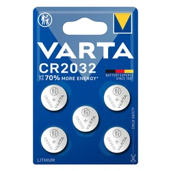 Μπαταρίες Ρολογιών Varta Λιθίου CR2032, 3V, 5τμχ
