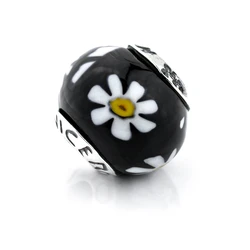 Γυναικείο Charm Viceroy Vmb0038-25 (1cm) από Ασήμι Black, White, Yellow