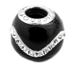 Γυναικείο Charm Viceroy Vmm0210-15 (1cm) από Ασήμι Silver, Black