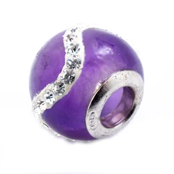 Γυναικείο Charm Viceroy Vmm0212-17 (1cm) από Ασήμι Silver, Purple