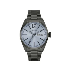Ανδρικό Ρολόι Guess W0657G1 (45mm) Μεταλλικό Μπρασελέ Γκρι