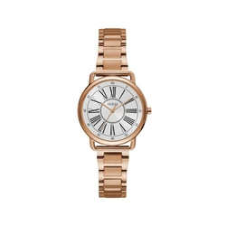 Γυναικείο Ρολόι Guess W1148L3 (34mm) Μεταλλικό Μπρασελέ Ροζ