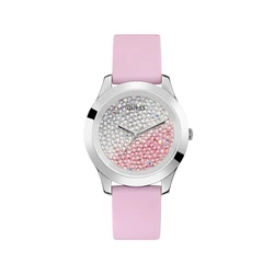Γυναικείο Ρολόι Guess W1223L1 (42mm) Καουτσούκ Λουράκι Ροζ