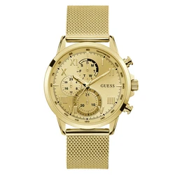 GUESS W1310G2 Ανδρικό Ρολόι Quartz 44 mm - Χρυσό Ανοξείδωτο Ατσάλι