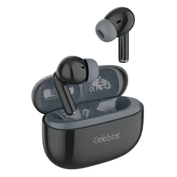Celebrat W73 In-ear Bluetooth Handsfree Ακουστικά με Αντοχή στον Ιδρώτα και Θήκη Φόρτισης Μαύρα