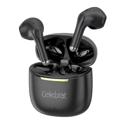 Celebrat W79 Earbud Bluetooth Handsfree Ακουστικά με Θήκη Φόρτισης Μαύρα