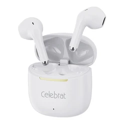 Celebrat W79 Earbud Bluetooth Handsfree Ακουστικά με Θήκη Φόρτισης Λευκά
