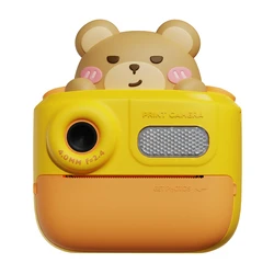 Παιδική Φωτογραφική Μηχανή Wowkids K64 με Εκτυπωτή, 26Mp, 2", Κίτρινη