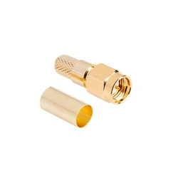 Connectors Adapters DM SMA Male Gold Plated Connector for H155 Cable