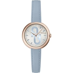 Γυναικείο Ρολόι Furla Ww00005005L3 (32mm) Δερμάτινο Λουράκι Μπλε
