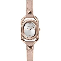 Γυναικείο Ρολόι Furla Ww00008003L3 (24mm) Δερμάτινο Λουράκι Ροζ