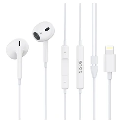 Handsfree Ακουστικά Yison με Μικρόφωνο X7, Lightning, 1.2m, λευκά