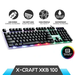 Πληκτρολόγιο Ενσύρματο Alcatroz SPILL PROOF Gaming With BACKLIGHT EFFECTS
