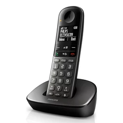 Ασύρματο Τηλέφωνο Philips XL4901DS/34, με ελληνικό μενού, μαύρο
