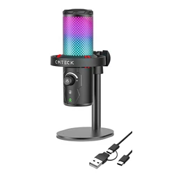 CMTECK XM560 Επιτραπέζιο Μικρόφωνο (Καρδιοειδές) - Μαύρο
