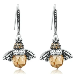 Σκουλαρίκι Bamoerα Κρεμαστά Yie230-A, Κυβική Ζιρκόνια, Ασήμι 925, Ασημί