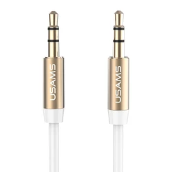 Καλώδιο Ήχου Usams 3.5mm YP-01, AUX, 1M, Λευκό