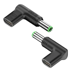 Αντάπτορας Τροφοδοσίας Powertech YX-18, USB-C σε Toshiba 6.3x3mm, μαύρος