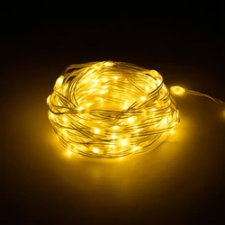 Χριστουγεννιάτικα Λαμπάκια Rebel USB 10m με λειτουργίας φωτισμού θερμό λευκό