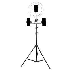 Φωτιστικό Δαχτυλίδι LED Zd67D Με Τρίποδα, Φ30Cm, 11W, RGB