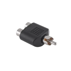 Μετατροπέας RCA σε 2xRCA (M→2xF) ασημί - Cabletech DM-0305