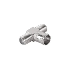 Default F Connector Adapter Male to 2 Female