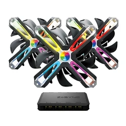 Case Fan ανεμιστήρων Zalman RGB LED ZM-SF120A3, Z-Sync controller & 3x SF120