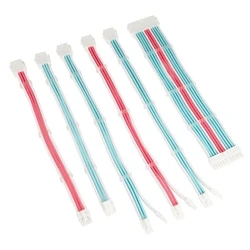 Καλώδιο Kolink Core Adept Braided Extension Kit  Brilliant White/Neon Blue/Pure Pink
