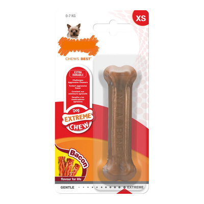 Product Μασητικό Οδοντοφυΐας Nylabone Σκύλου Dura Chew Bacon Nylon Size XS base image