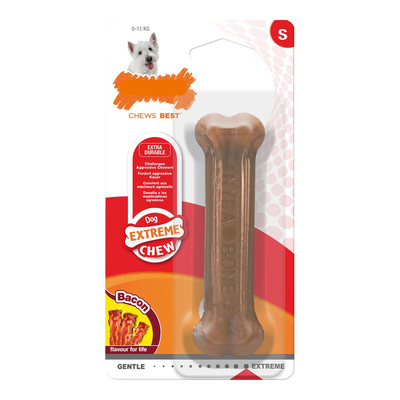 Product Μασητικό Οδοντοφυΐας Nylabone Σκύλου Dura Chew Bacon Size S Nylon base image