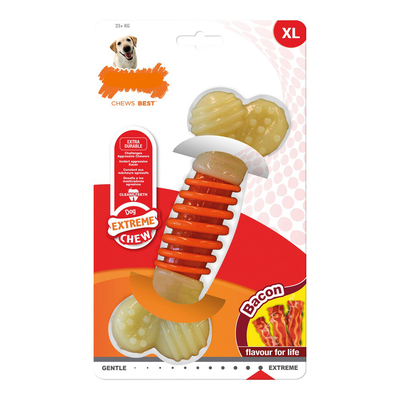 Product Dog teether Nylabone Extreme Chew Pro Action Bacon Μέγεθος L Nylon base image