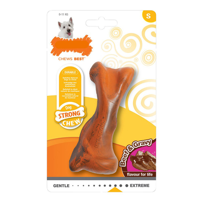 Product Μασητικό Οδοντοφυΐας Nylabone Σκύλου Strong Chew Σάλσα Κρέας Καουτσούκ Size S base image
