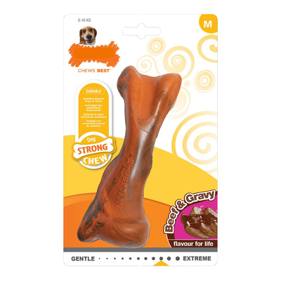 Product Μασητικό Οδοντοφυΐας Nylabone Σκύλου Strong Chew Σάλσα Κρέας Καουτσούκ Size M base image