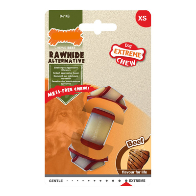 Product Dog teether Nylabone Κόμπος Nylon Μέγεθος XS Βόειο κρέας base image