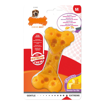 Product Μασητικό Οδοντοφυΐας Nylabone Σκύλου Dura Chew Τυρί Size M Nylon base image