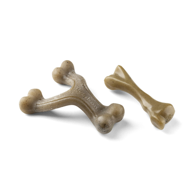 Product Μασητικό Οδοντοφυΐας Σκύλου Nylabone Καφέ Βούτυρο αραχίδας Bacon Τεχνητό S base image