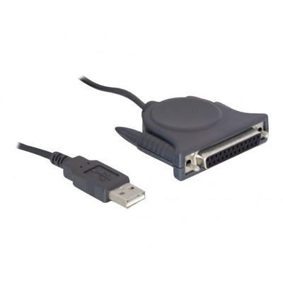 Product USB1.1 Kabel Delock A -> D-Sub25 St/Bu 1.80m sw base image