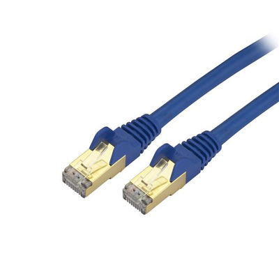 Product Καλώδιο Δικτύου UTP Κατηγορίας 6 Startech C6ASPAT10BL 3 m Μαύρο Μπλε base image