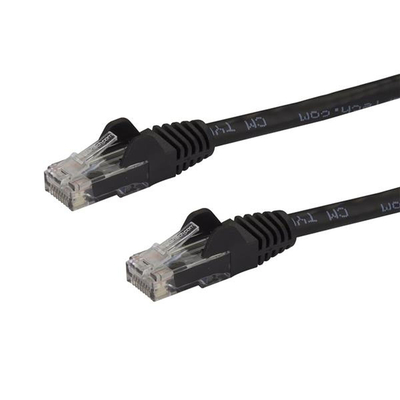 Product Καλώδιο Δικτύου UTP Κατηγορίας 6 Startech Cable de Red Cat6 con Conectores Snagless RJ45 - 30,4m Negro Μαύρο base image