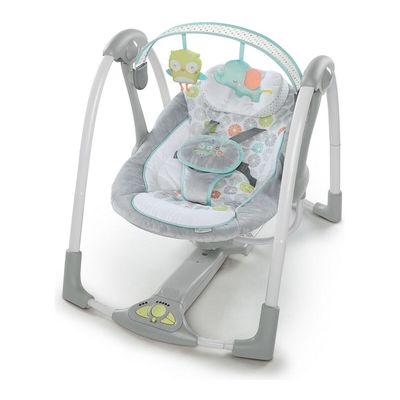 Product Relax Μωρού Ingenuity Compact Swing - Hugs & Hoots Λευκό Γκρι base image