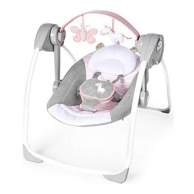 Product Relax Μωρού Ingenuity Compact Swing - Flora Ανοιχτό Ροζ base image