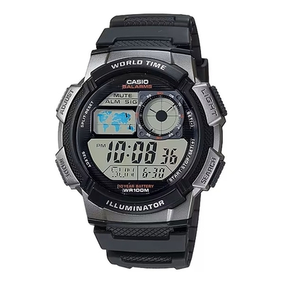 Product Ανδρικό Ρολόι Casio WORLD TIME ILLUMINATOR Μαύρο (? 43 mm) base image