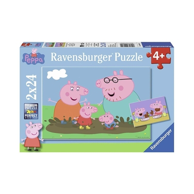 Product Παζλ Ravensburger Puzzle: Peppa Pig (2X24pcs) (09082) base image